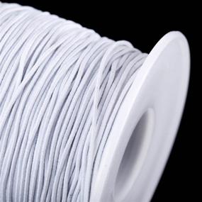 img 2 attached to 📿 Senkary 0.8mm Elastic String Cord Elastic Thread for Jewelry Making Bracelets Beading, 100 Meters, White