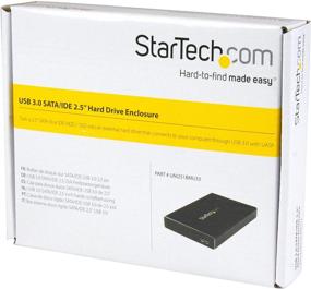 img 1 attached to 📦 StarTech.com Корпус для жесткого диска IDE 2,5 дюйма - Поддерживает UASP - Алюминий - IDE и SATA - Корпус для жесткого диска по USB 3.0 - Внешний диск