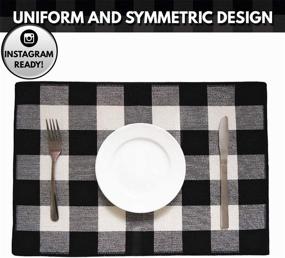 img 3 attached to 🍽️ SEEKSEE Placemats Tablemats: Washable and Resistant for Optimal Durability