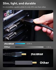 img 3 attached to 💥 Maxonar Certified DisplayPort Adapter: Unleashing 4Gbps for Exceptional Display Performance