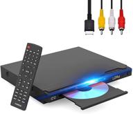 📀 maite region free dvd player for tv: ideal family settings, hdmi & rca output, dual karaoke, ntsc/pal & usb, with hdmi & rca cable and remote logo
