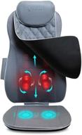 🔥 aront shiatsu back massager with heat - deep tissue kneading massage seat cushion for full back, electric body massager for home & office chair use logo