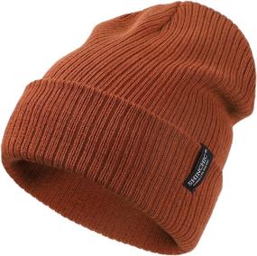 img 4 attached to 🧢 Women Men Winter Cuffed Knit Beanie Hats | Stretchy Soft Classic Skull Ski Cap | Warm Watch Hat