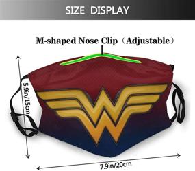 img 3 attached to 🦸 Anime Super-Hero Face Mask: Ultimate Protection with Washable Bandanas and Replaceable Filters for Adults