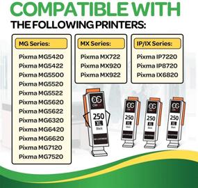 img 3 attached to 🖨️ CHINGER Compatible Ink Cartridge Replacement for Canon PGI-250XL PGI 250 XL CLI-251XL CLI 251 XL - PIXMA MX922 MX920 MG7520 MG5520 MG5420 MG7120 MG6320 IP8720 (15-Pack)