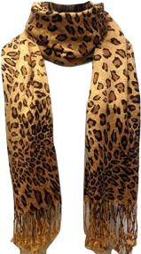 img 3 attached to 🐆 Exquisite Leopard Print Women's Accessories in Scarves & Wraps: Unleash Your Inner Wild Side with Premium Fashion!