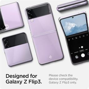 img 3 attached to Spigen Air Skin: Crystal Clear Case for Galaxy Z Flip 3 5G (2021)