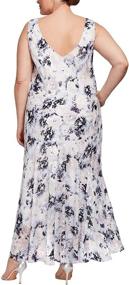 img 2 attached to Alex Evenings Womens Printed Chiffon Women's Clothing and Dresses