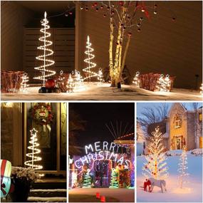 img 3 attached to 🎄 6ft Spiral Lighted Christmas Tree with Remote & Timer - Multiple Color Modes for Porch Decorations - LED Tree