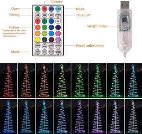 img 1 attached to 🎄 6ft Spiral Lighted Christmas Tree with Remote & Timer - Multiple Color Modes for Porch Decorations - LED Tree