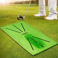 🏌️ bnt golf training mat for swing detection, batting, and analysis – correct your swing path. golf hitting mat with shock absorbent rubber soft base – ideal for indoor/outdoor golf practice. turf golf mat for precision and performance. logo