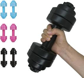 img 4 attached to Dumbbell Shaped Water Bottle Capacity Outdoor Recreation