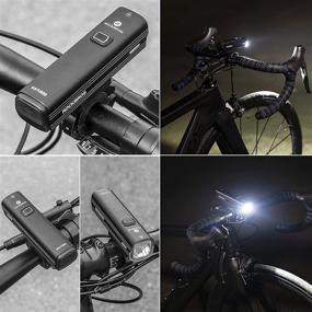 img 1 attached to 🚲 ROCKBROS Bike Light 1000 Lumens: Waterproof USB Rechargeable Headlight for Night Riding