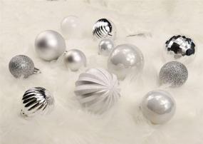 img 3 attached to 🎄 AOGU 86 Pcs Silver Shatterproof Christmas Tree Ball Ornaments Set - Holiday Decorations for Trees, Home Party, and Garlands - Includes Hanging Ball Ornaments Hooks