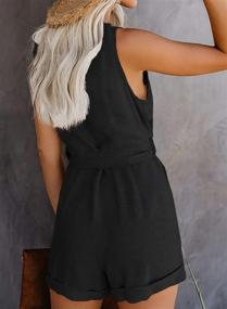 img 3 attached to 👗 Acelitt Sleeveless Jumpsuit Rompers Playsuit for Women - Clothing, Jumpsuits, Rompers & Overalls