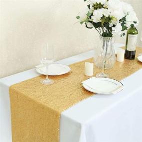 img 3 attached to Shining Elegance: GFCC Gold Table Runner 12X72Inch – Perfect for Any Occasion!