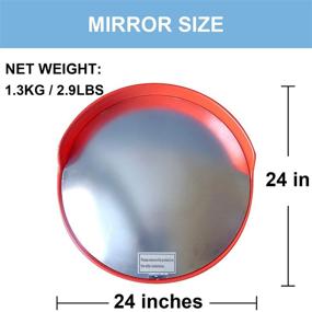 img 2 attached to 🔎 Enhance Safety with LH-GUARD 24 Inch Convex Security Mirror