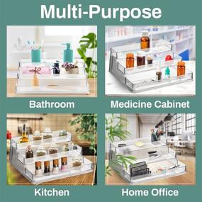 img 1 attached to 🌶️ Clear Spice Rack Organizer by Home Intuition: Enhance Your Kitchen Organization