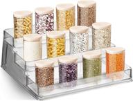 🌶️ clear spice rack organizer by home intuition: enhance your kitchen organization logo