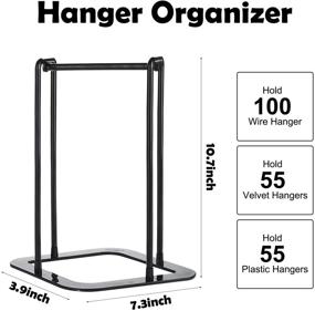 img 2 attached to 👕 Hanger Storage Rack: Organize Your Closet with this Portable Hanger Organizer Rack