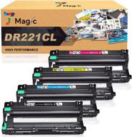 🖨️ 7magic reman brother dr221cl drum unit replacement for mfc-9130 mfc-9130cw mfc-9330cdw mfc-9340 hl-3170cdw hl-3180cdw hl-3140cw printer - 4 pack logo
