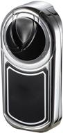 🔥 black matte chrome visol dobrev single torch flame lighter logo