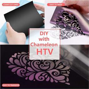 img 3 attached to HTVRONT Chameleon HTV Vinyl Roll Heat Transfer Vinyl Sewing