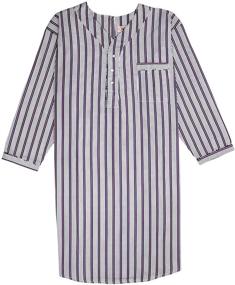 img 1 attached to 👕 Cozy Cotton Nightshirt with Sleeve for Men