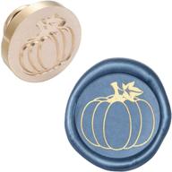 craspire wax seal stamp head pumpkin replacement brass stamp head - perfect for envelope embellishment, invitations, weddings, scrapbooking, and gifts logo