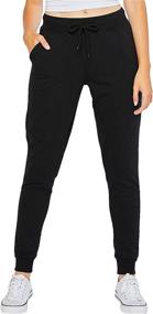 img 4 attached to esstive Women's Ultra Soft Fleece Comfortable Basic Lightweight Casual Active Workout Terry Relaxed Fit Joggers Sweatpants: The Perfect Blend of Style and Comfort!