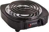 🔥 imusa usa gau-80305 black electric single burner - 1100-watt efficiency логотип