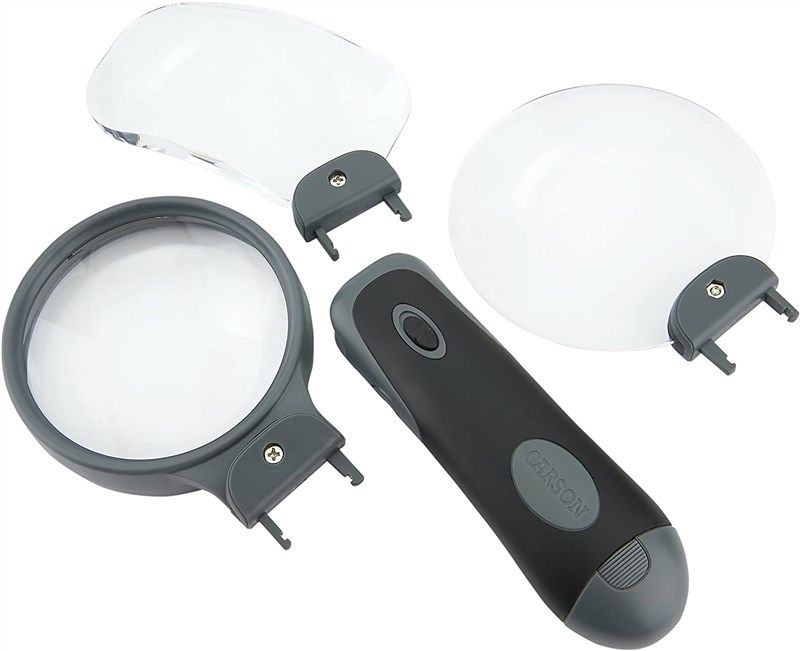 carson hand held interchangeable magnifying rl 30 로고