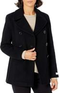 calvin klein womens breasted peacoat women's clothing logo