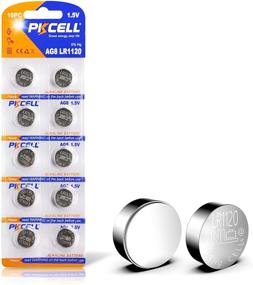 img 4 attached to 10Pcs LR1120 LR55 AG8 G8 SR1120W 191 391 Watch Batteries – Long-Lasting Alkaline Button Cells