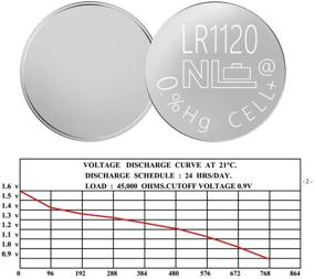 img 2 attached to 10Pcs LR1120 LR55 AG8 G8 SR1120W 191 391 Watch Batteries – Long-Lasting Alkaline Button Cells