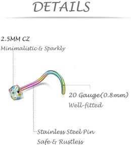 img 2 attached to Tornito Stainless Labret Piercing Jewelry Women's Jewelry for Body Jewelry