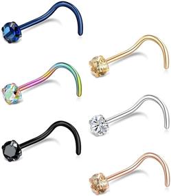 img 4 attached to Tornito Stainless Labret Piercing Jewelry Women's Jewelry for Body Jewelry