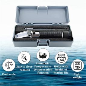 img 2 attached to 🐠 JOR Refractometer: Accurate Dual-Range Scale Device for Measuring Salinity and Specific Gravity in Saltwater Aquariums and Reef Tanks - No Batteries Needed!