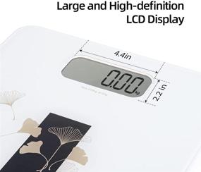 img 3 attached to 🔢 Highly Accurate AIRSCALE Digital Bathroom Weight Scale with Ultra Slim Design - White, Large Display, 330lb Capacity, Battery Included