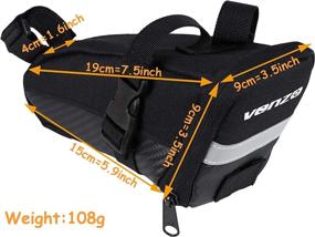 img 2 attached to 🚴 Polyester Seat Saddle Bag for Venzo Road Mountain MTB Bike Bicycle Accessories