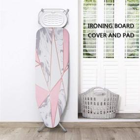 img 2 attached to 🔥 Eopocdor Ironing Board Cover and Pad: Extra Thick Padding, Large Size (19 X 55 Inch), Resists Scorching and Staining, Elastic Edge Covers - 2 Pack