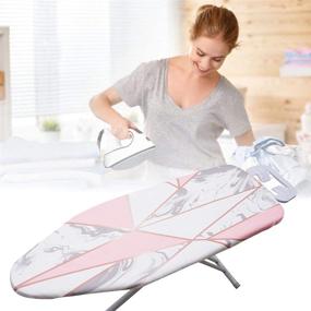 img 1 attached to 🔥 Eopocdor Ironing Board Cover and Pad: Extra Thick Padding, Large Size (19 X 55 Inch), Resists Scorching and Staining, Elastic Edge Covers - 2 Pack