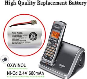 img 2 attached to 🔋 OXWINOU BBTY0651101 Battery: Compatible with Uniden Cordless Phones BT1007, BT904, BT1015, BBTY0460001, BBTY0510001, BBTY0624001, BBTY0700001 - Pack of 2