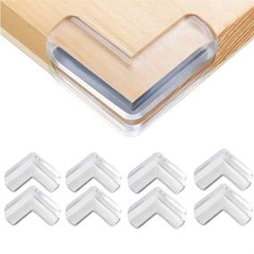 img 4 attached to 👶 Baby Proofing Corner Guards: Clear Furniture Table Corner Protection, Pack of 8 Safety Corner Protectors for Kids, Soft and Child-Friendly, Ideal for Protecting Furniture Against Sharp Corners