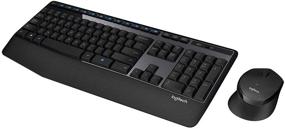 img 1 attached to Обновленный беспроводной набор Logitech MK345 - полноразмерная клавиатура с подставкой для ладоней и комфортная правша мышь, USB, длительное время работы от батареи