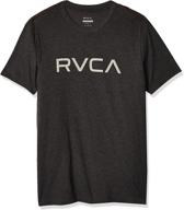 rvca black short sleeve t-shirt: stylish men's clothing in t-shirts & tanks logo