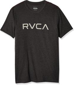 img 4 attached to RVCA черная футболка с короткими рукавами: стильная мужская одежда в разделе футболки и майки