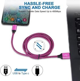 img 1 attached to USB Wall Plug with Charger Cord Type C Compatible with LG K92 5G K62 K52 K42 Q52 V30 V20 K51 Stylo 5 Moto G Stylus E7 Power G7 G6 Z4 Samsung Google Pixel, Pink Phone Charger + 3ft 6ft USB Type C Cable for Enhanced SEO