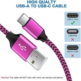 img 2 attached to USB Wall Plug with Charger Cord Type C Compatible with LG K92 5G K62 K52 K42 Q52 V30 V20 K51 Stylo 5 Moto G Stylus E7 Power G7 G6 Z4 Samsung Google Pixel, Pink Phone Charger + 3ft 6ft USB Type C Cable for Enhanced SEO