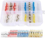 🔌 nilight - 50025r 50pcs solder seal wire connector, solder seal heat shrink butt connectors, electrical waterproof insulated marine automotive copper (23 red 12 blue 10 white 5 yellow), 2 years warranty logo